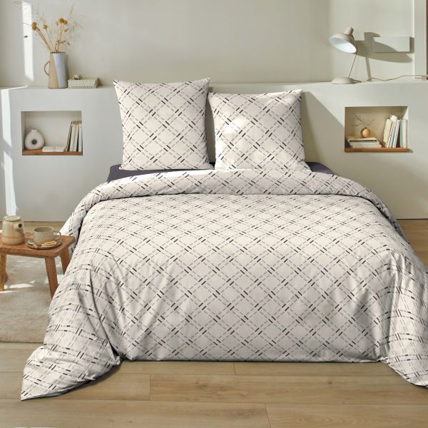 Parure de lit 140x200 cm Coton Mateo