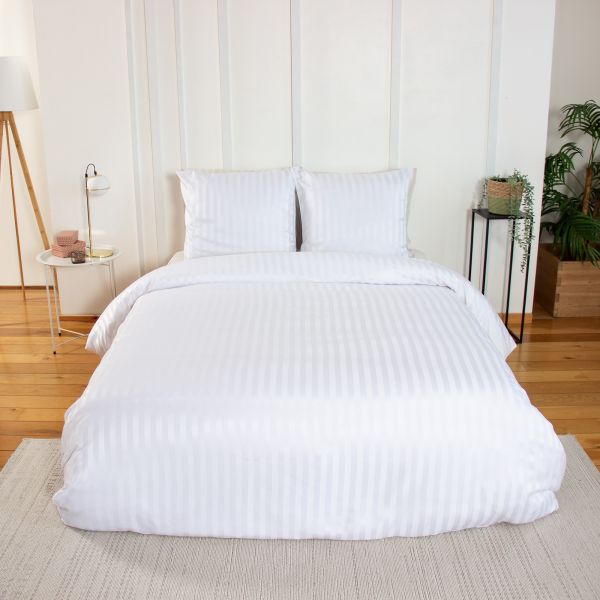 Parure de lit 220x240 cm Microfibre Blanc