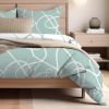 Parure de lit 220x240 cm Coton Pablo Aqua