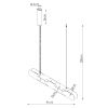 Suspensions Acier Pêche LED 1 Chain