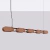 Suspensions Acier Moka LED 1 Chain