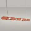 Suspensions Acier Ocre Rouge LED 1 Chain