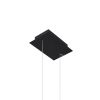 Suspensions Aluminium Noir LED 1 Rio