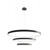 Lustres Aluminium Noir LED 3 Rio