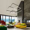 Lustres Aluminium Noir LED 1 Nelya
