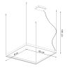 Lustres Aluminium Noir LED 1 Nelya