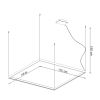 Lustres Aluminium Blanc LED 1 Nelya