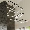 Lustres Aluminium Noir LED 1 Nelya