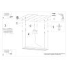 Lustres Aluminium Noir LED 1 Tuula