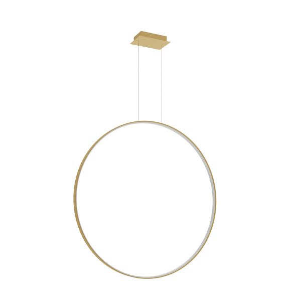 Suspensions Aluminium Doré LED 1 Rio