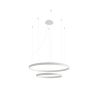 Lustres Aluminium Blanc LED 2 Rio