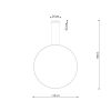Suspensions Aluminium Doré LED 1 Rio