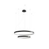 Lustres Aluminium Noir LED 2 Rio