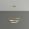 Lustres Aluminium Doré LED 2 Rio