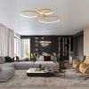 Lustres Aluminium Doré LED 2 Rio
