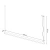 Suspensions Aluminium Noir LED 1 Pinne
