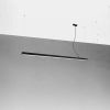 Suspensions Aluminium Noir LED 1 Pinne