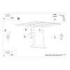 Suspensions Aluminium Gris LED 1 Pinne