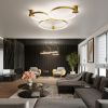 Lustres Aluminium Doré LED 1 Rio