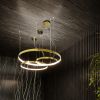 Lustres Aluminium Doré LED 1 Rio